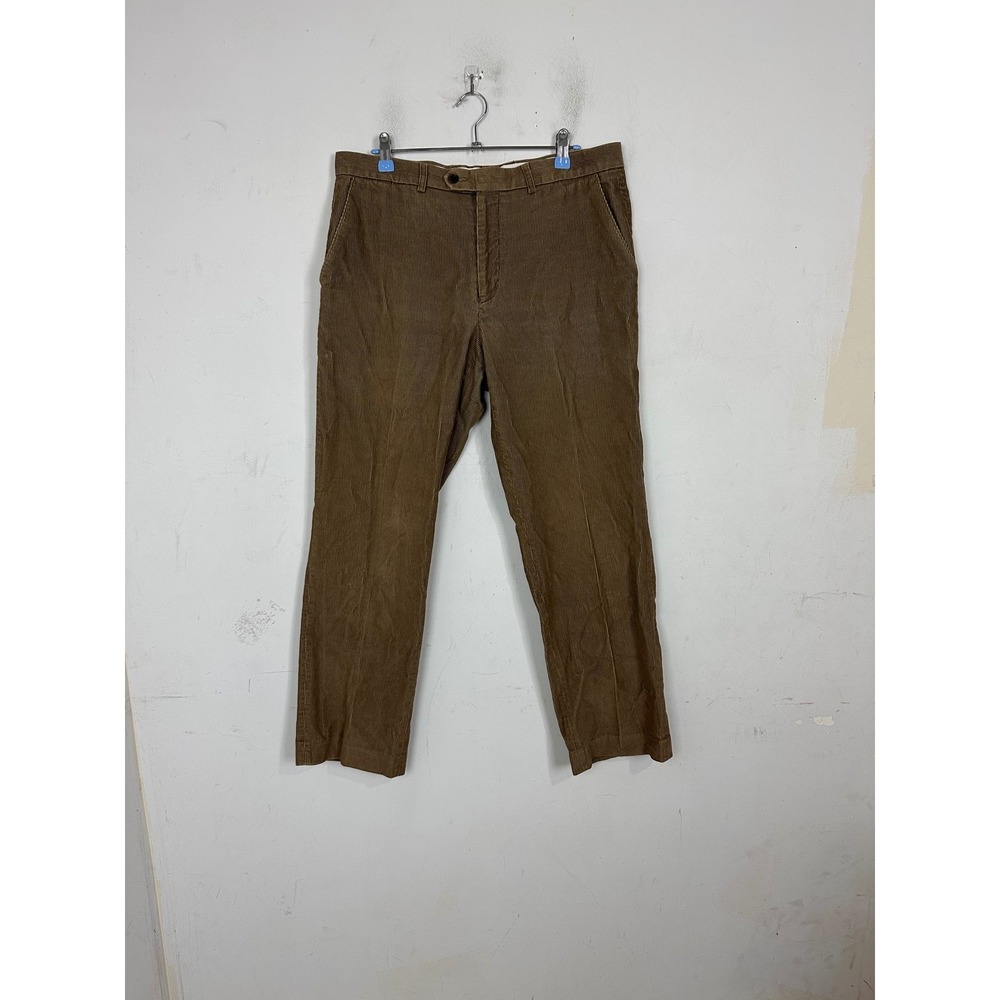 Lauren Ralph Lauren Mens Brown Corduroy Pants Cotton Straight Leg 34W x 30L